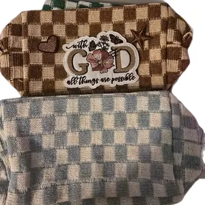 Special Request Makeup Bag with  Multiple Colors and Patterns Available. Includes choice of 1 Focal Patch & 1 Accent Patch.