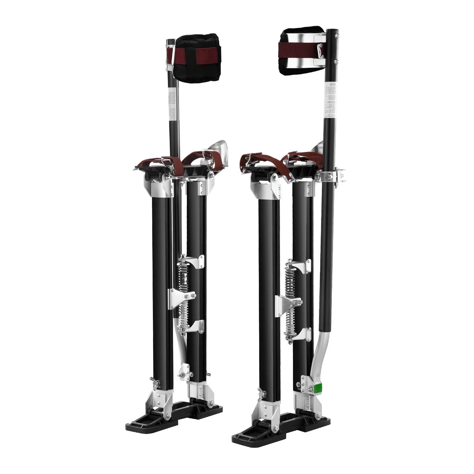 Drywall Stilts Aluminum Tool Stilts 24''-40'' Adjustable Painting Black For Drywall Finishing And Ceiling Work, Lightweight Durable Construction, Anti-Slip Foot Platforms, Easy Height Adjustment, Safety Certified For Professionals