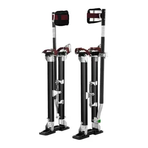 Drywall Stilts Aluminum Tool Stilts 24''-40'' Adjustable Painting Black For Drywall Finishing And Ceiling Work, Lightweight Durable Construction, Anti-Slip Foot Platforms, Easy Height Adjustment, Safety Certified For Professionals