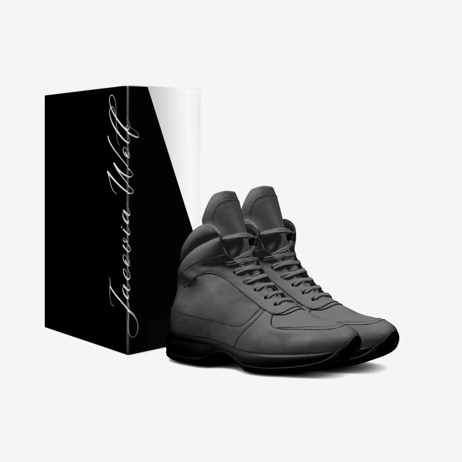 Jacovia Wolf Krait Noir HIGH-TOP STREET RUNNER Sports Shoes Sneaker Casual Running Footwear Closed Trainer Athletic Boy Walking Shoes