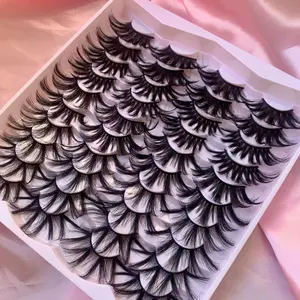 Aurora Lash Book 20 Pairs 25MM Lashes 5 Styles Reusable Lightweight Cruelty Free Luxury Pack