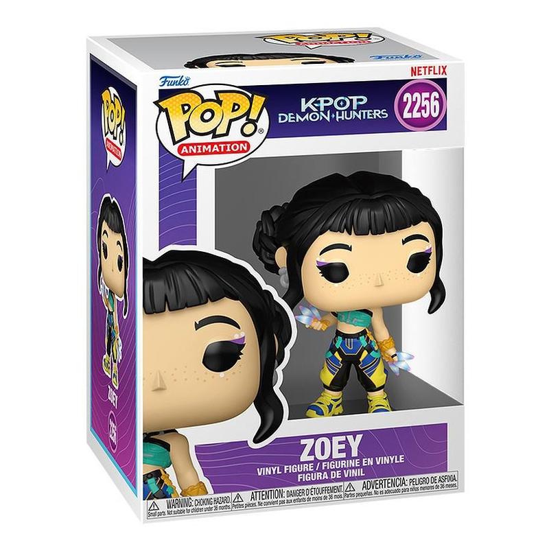 Funko POP KPop Demon Hunters - Zoey Huntr/x Vinyl Figure with Epic Collectibles Premium Box Protector Included