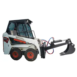12" Skid Steer Backhoe Bucket with Thumb | 481lb, 15.85 GPM, 2320 PSI | Dig Ditches & Trenches | Universal Quick Attach
