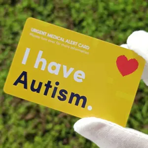Autism Awareness Card, Positive Message Card, Writable Mental Disorder Card, Mental Disorder Emergency Alert Card, Notice Card for Emergency Medical Treatment, Gift for Autism People