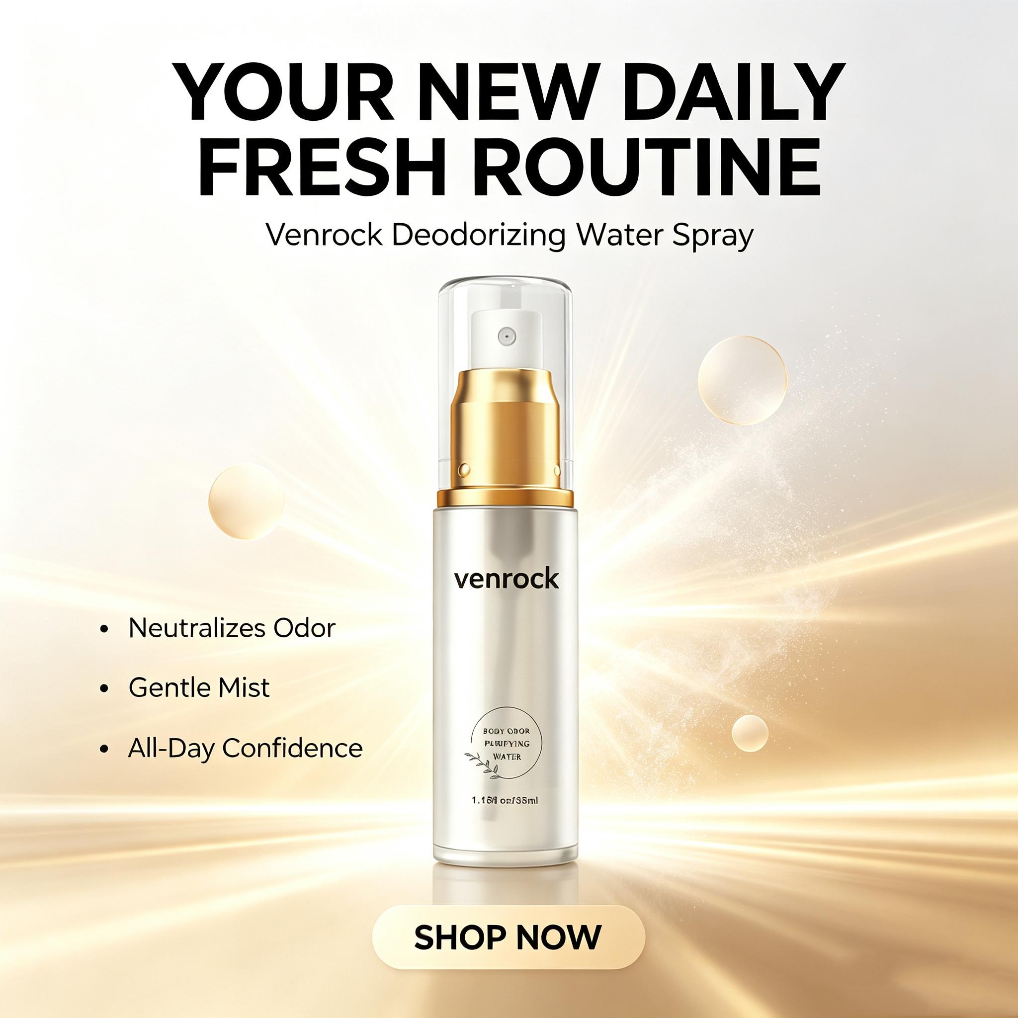Body Deodorizing Spray - 35ml Underarm Deodorant Water, Gentle All Skin Formula, Sweat Odor Control, Long-Lasting Fresh Mist for Daily Body Care