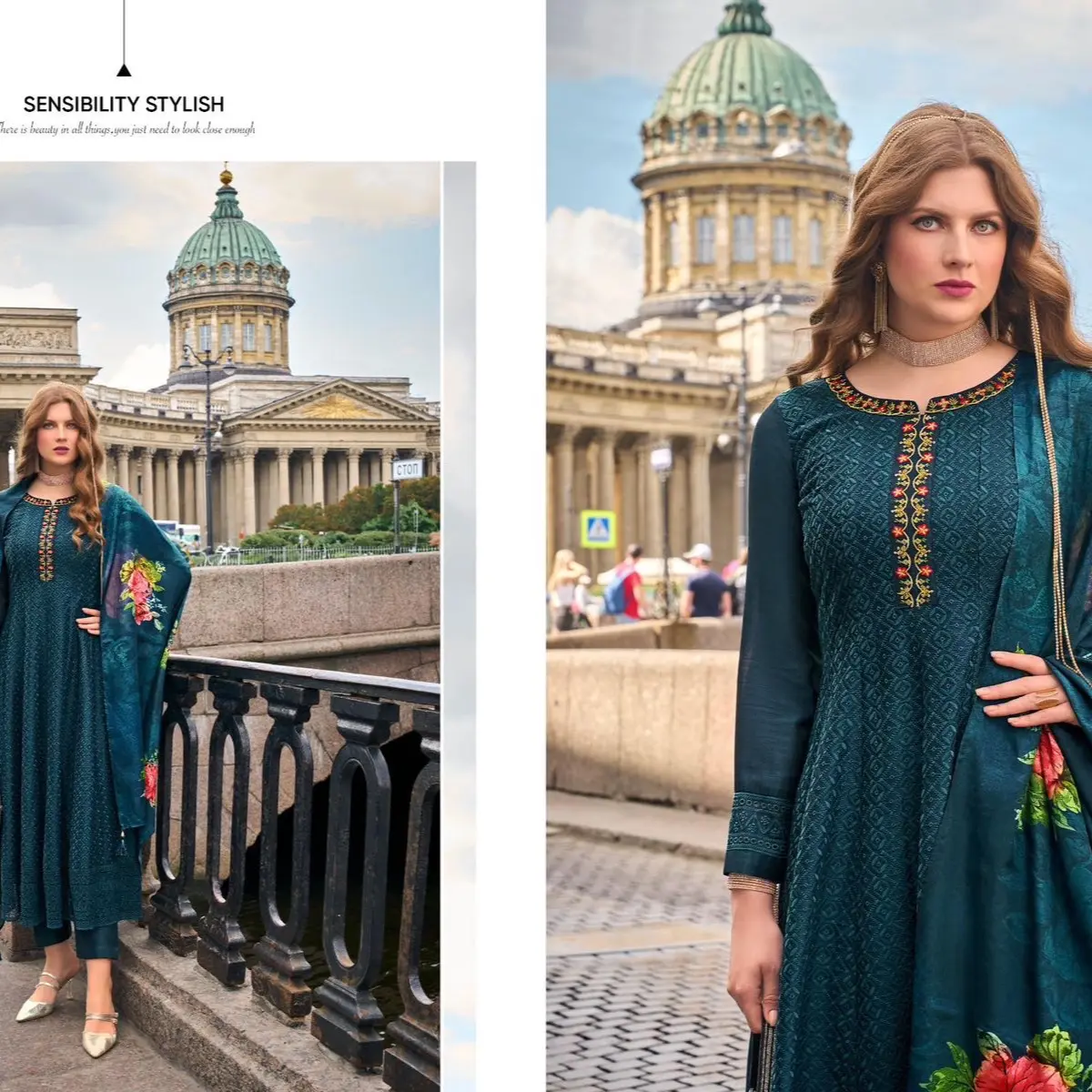 Women's Thread Work Anarkali Set for Elegant and Comfortable Wear - Womenswear, Clothing