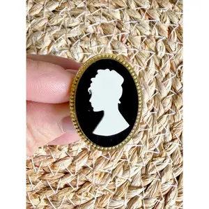Black Cameo Ring