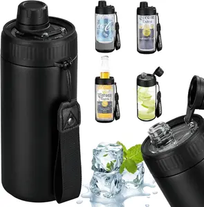 Universal Can Cooler with Lid Fits  12oz Cans& Bottles,  Leak-Proof Water Bottle, 4-in-1 Insulated Can Cooler for , Soda & Energy Drinks, Dishwasher Safe