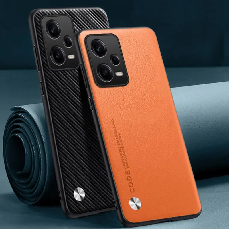 Luxury PU Leather Case For Xiaomi Redmi Note 12 Pro Plus 5G Back Cover Matte Silicone Phone Case For Redmi Note 12 Pro 4G 12S