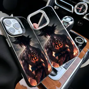 Epc Anime D-DragonES-B-Ball-G-Goku Phone Case IMD Phone Case For IPhone 1716 15 14 13 12 11 Pro Max Plus Color Silver Cover