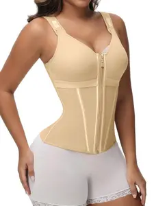 LUXSEREN Colombian Faja Body Shaper for Women - Seamless Shapewear with Tummy Control, Wireless Bra, Compression Binder Corset, Waist Trainer, Zipper-Hook Closure, Ideal for Workout & Bridal Wear tiktokshopspringglowup