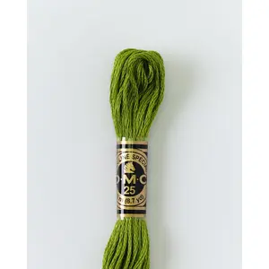 DMC Embroidery Stranded Thread - Six-Strand Embroidery Floss - 581 - Grasshopper