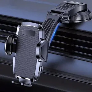 Car Phone Holder, Car Cellphone Mount, Car Dashboard Or Windshield Phone Holder, Smart Suction Cup Phone Mount with Rotating Base, Suitable for All iPhone Android Smartphone Holders