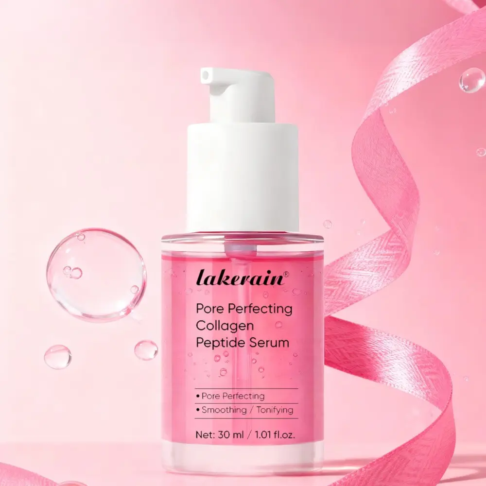 PORE PERFECTING COLLAGEN PEPTIDE SERUM, Collagen Peptides Serum, Collagen Glow Shot Minimizes Pores, Firms Skin, Lightweight Fast-Absorbing Serum, Improves Texture Dullness, For Radiant Smoother Glow, Ideal for Large Pores All Skin Types Daily Care