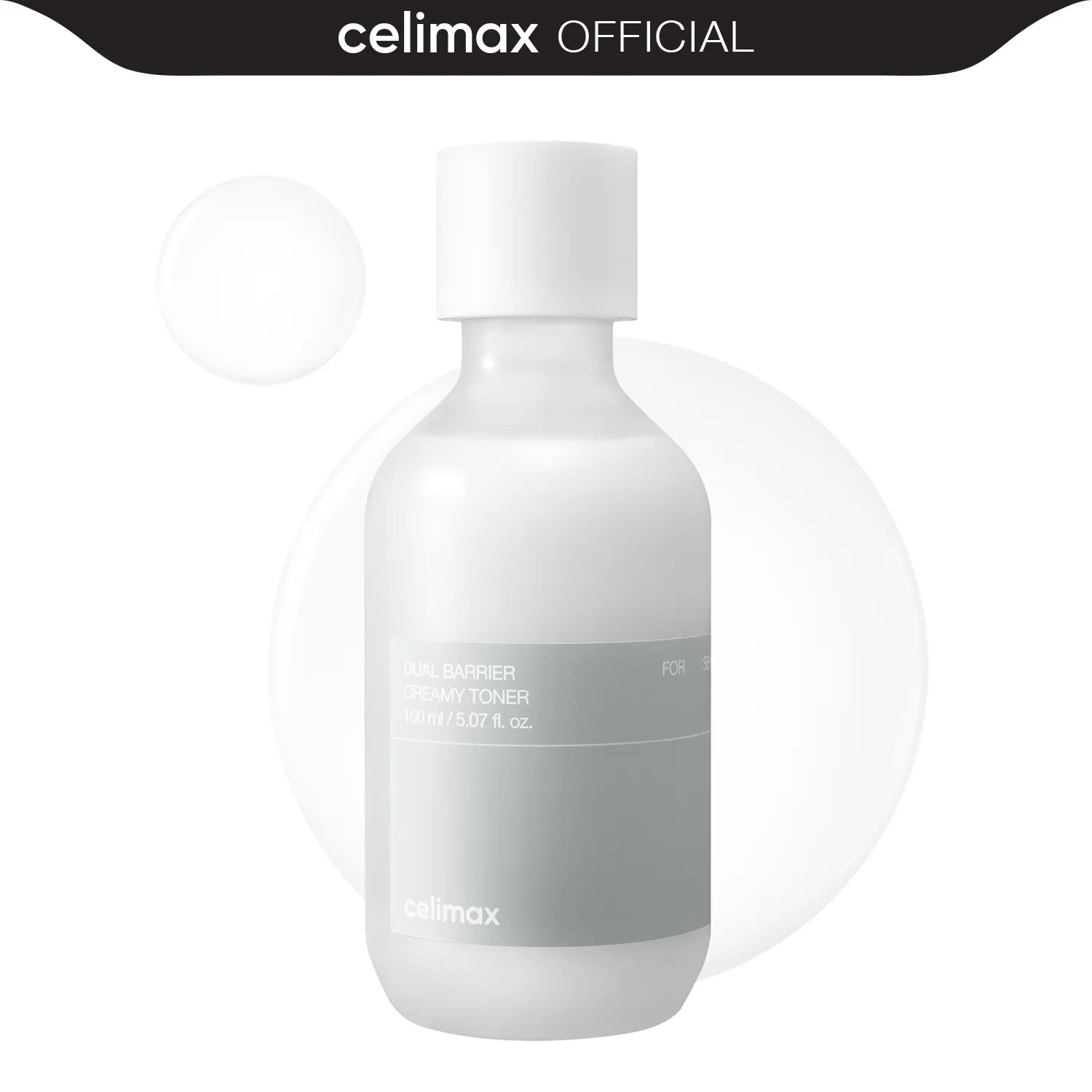 [celimax official] Dual Barrier Creamy Toner | with Ceramides, Peptide, Facial Astringent, Hydrating, Calming, Soothing, Non Irritating, 150ml, Sensitive Skin, Gentle Moisturizing