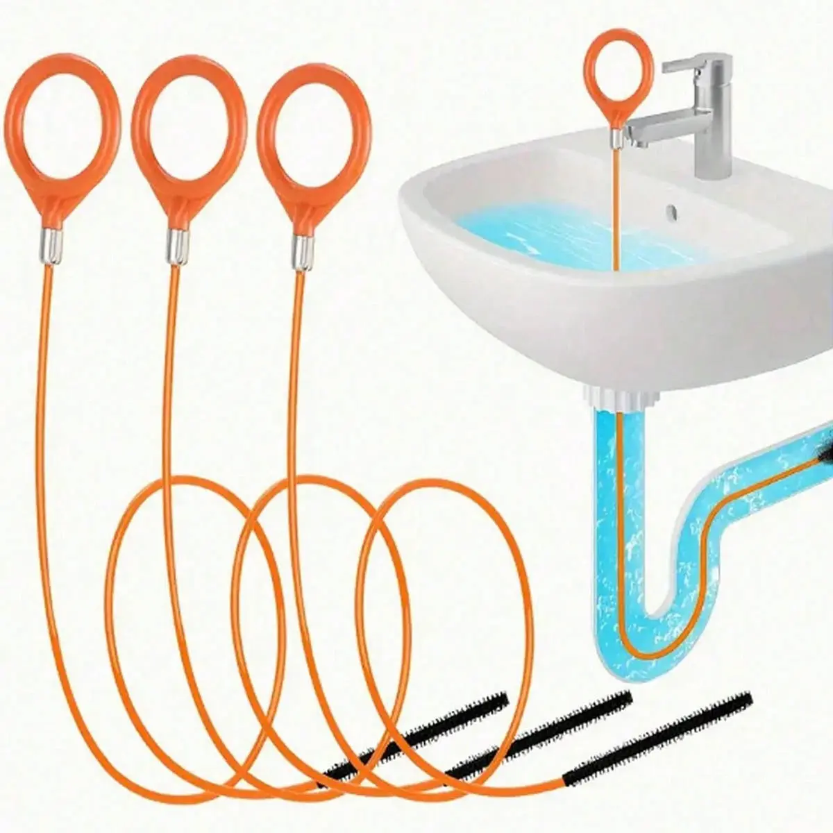 1pc Drain Unclogging Tools, Drain Cleaner Hair Unclogging, Shower Drain Unclogging Tools, Sink Unclogging, Drain Hair Remover, Snake Drain Cleaner, Drain Auger