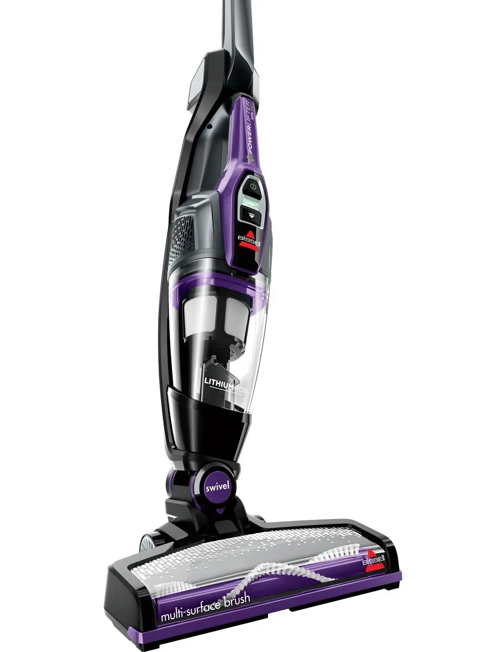 BISSELL PowerLifter Ion Pet Cordless Stick Vacuum, Carpet, Area Rugs, Hard Floor, Upholstery, 2 Way Fold Handle, Freestanding, Removeable Hand Vac, 3191, Purple