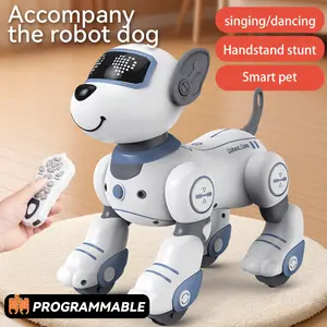 TongLi Dancing Robot Dog Smart Remote Control Robot Dog Electronic Pet Toy Dog Children's Programming Robot Dog Realistic Electronic Pet Interactive Toy Gifts Electronic Pet Gesture-Sensing Pet Toy Toy Gifts	 Christmas gift	New Year gift	