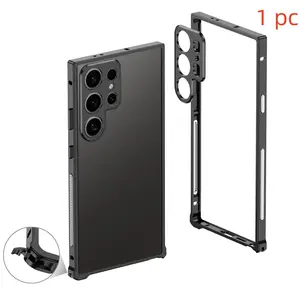 New Phone Case for Samsung Galaxy S25 Ultra/s45 Ultra/s23 Ultra, Ultrathin Aluminum Alloy Back Frame, Lightweight Heat Dissipation Design, Reliable Protection