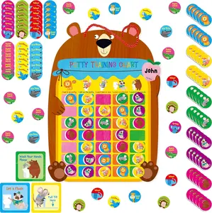 Potty  Chart,  Reward Potty  Chart with 50    Plus 45 Stickers and a Storage Bag,  for Boys & Girls, Multiple  (14.2 X 10)
