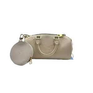 Pre-owned Louis Vuitton HZ7 LV Papillon BB Bag — Ecru Embossed Cowhide Edition 61438