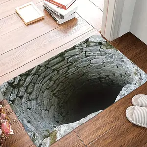 1 piece of visual illusion endless abyss printed door mat suitable for bedroom living room entrance camping picnic camping floor covering visual illusion design floor covering mat Home Decor Rugs Home Decorative Rugs