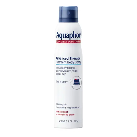 Aquaphor Advanced Therapy Ointment Body Spray (6.2 Oz) - ProVitamin B5 Skincare Moisturizer, Intensive Soothing Body Care Lotion, Fast-Acting Advanced Skin Hydration, Brightening Smoothing Solution, Easy Application for Dry Rough Skin, Moisturizing Mists