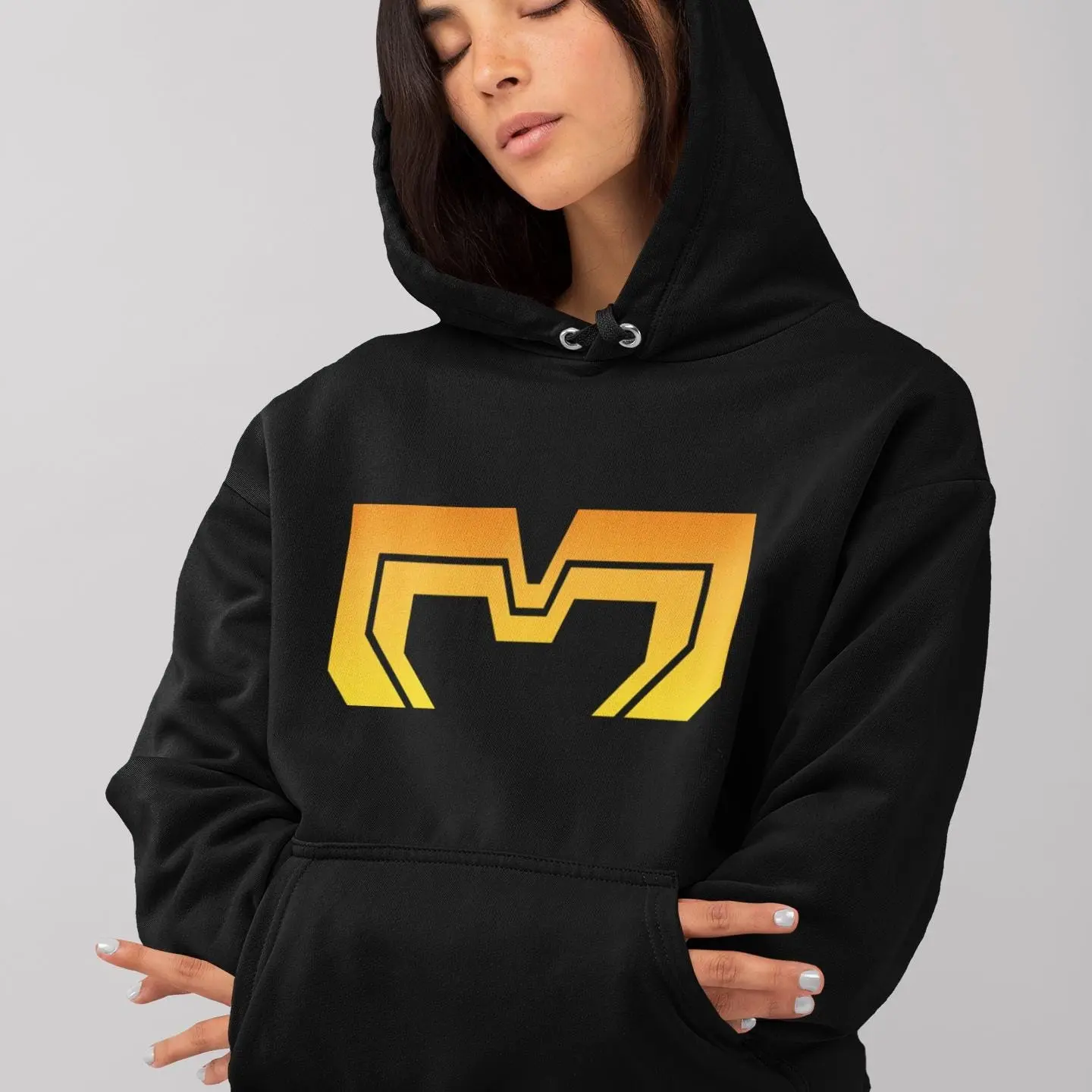 Dispatch MECHAMAN Logo Hoodie, Dispatch Illustration Fan Art, SDN, Superhero, Mecha Man Dispatch Hoodie