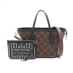 Pre-owned Louis Vuitton Canvas Tote Bags Neverfull Inside Out BB Monogram Coated 2way Tote Bag