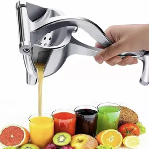Manual Juicer Aluminum Alloy Hand Press Juice Maker, Pomegranate Lemon Sugarcane Fruit Tool for Kitchen Bar