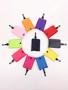 1pc Solid Color Large Waterproof Reusable Grocery Bags Beach Bag- Foldable Supermarket Shopping Bag For Durable Storage And Machine Washable Tote Bags