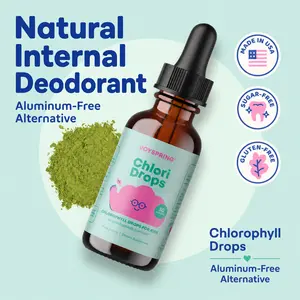 *NEW* JoySpring ChloriDrops for Kids – Nature's Deodorant Alternative | Liquid Chlorophyll Drops + Elderberry for Active Kids & Teens | Berry Flavor Supplement