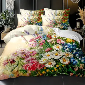 3pcs Ultra-soft Comfortable and Breathable Bedding Set,3D Digital Print Duvet Cover Set (1*Duvet Cover + 2*Pillowcases, Without Core), Modern Fashion King Queen Single Double Quilt Cover With Pillowcase, For Bedroom School Dormitory Hotel Home Decora