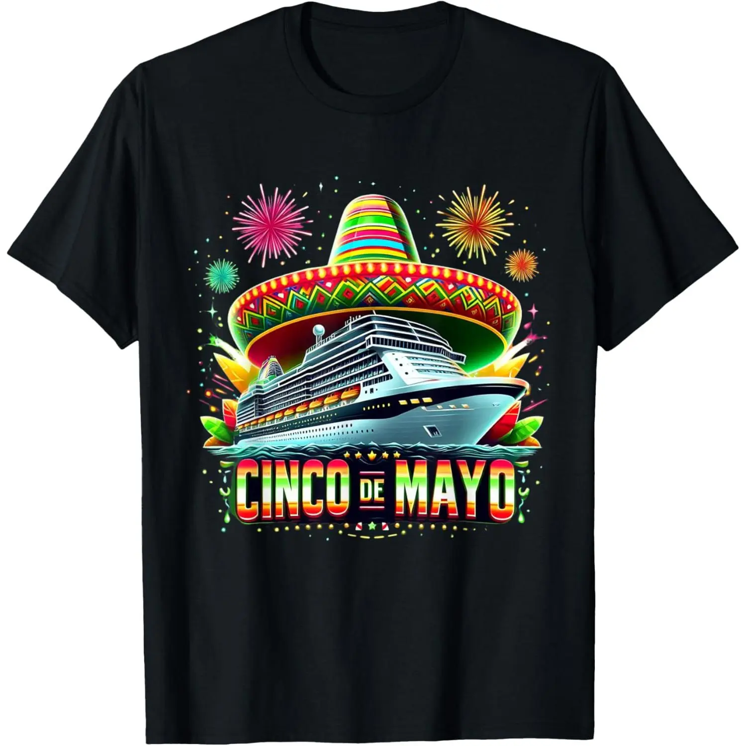 [100% Cotton] Cinco de Mayo Cruise Mexican Trip T-Shirt