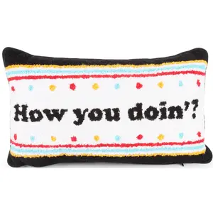 Jay Franco Needlepoint Decorative Pillow – 15 Inch Ultra-Soft Stuffed Plushie & Cozy Throw Pillow, Official Licensed Product featuring Friends, Harry Potter, Schitts Creek, Gilmore Girls, Winnie The Pooh and more