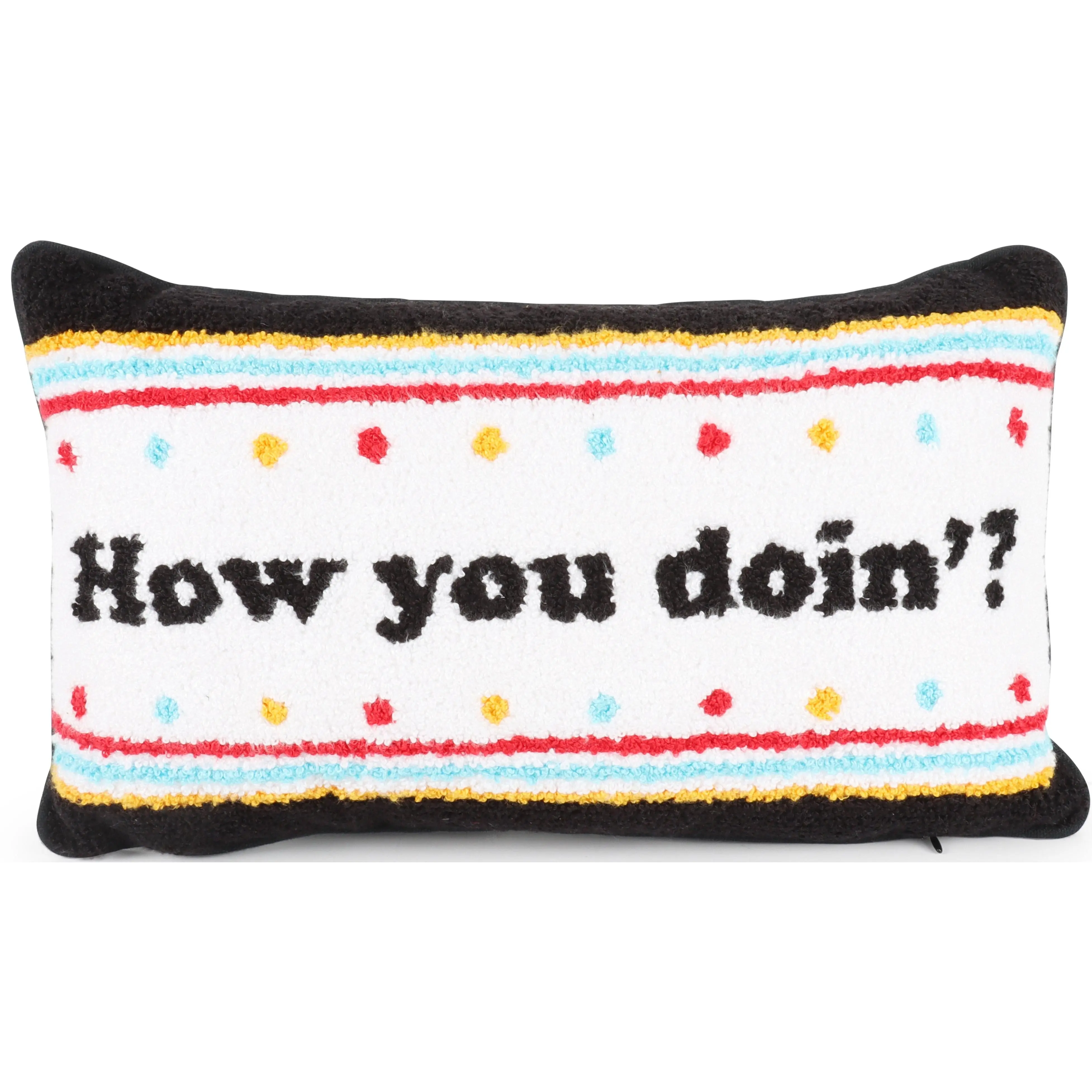 Jay Franco Official Licensed Needlepoint Cotton Decorative Pillow with Cushion - 9.5"x15"x1" Ultra-Soft Stuffed Collectible Throw Pillow (Friends, Harry Potter, Schitts Creek)