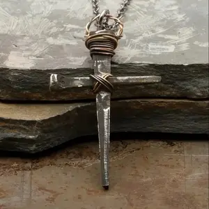 Nail Cross Necklace - Unique Design, Durable Material, Perfect for Daily Wear