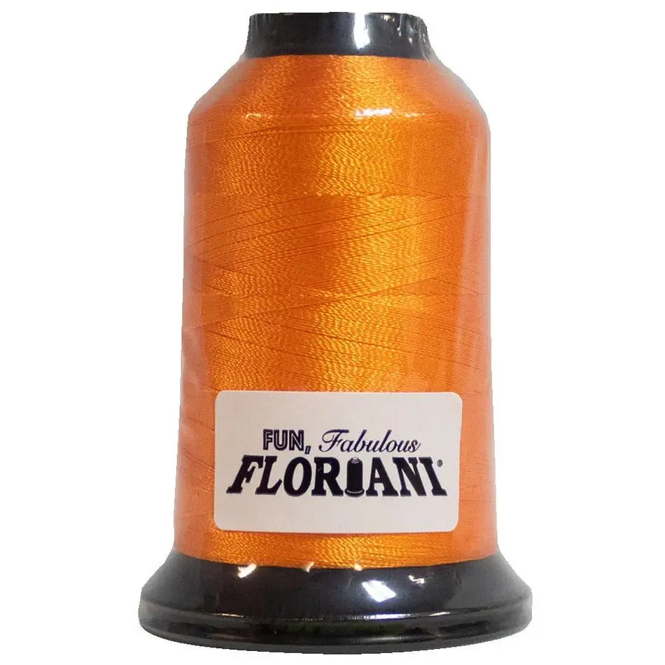 Floriani Polyester Embroidery Thread - 40 wt, 1000M / 1100Yds, Bijol PF0526, Dependable Color Consistency, Rich Payoff, Ideal for Monograms, Sewists, Custom Orders, Machine Embroidery, Clean Stitch Definition