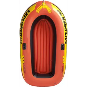 Explorer Inflatable Boat Series: Dual Air Chambers – Welded Oar Locks – Grab Handles – Bow Rope – Sporty Design