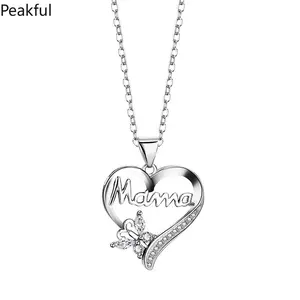 Mother's Day Themed Necklace — "Mama" Letter Pendant Stainless Steel Necklace: An Exquisite Jewelry Gift Crafted Especially for Women