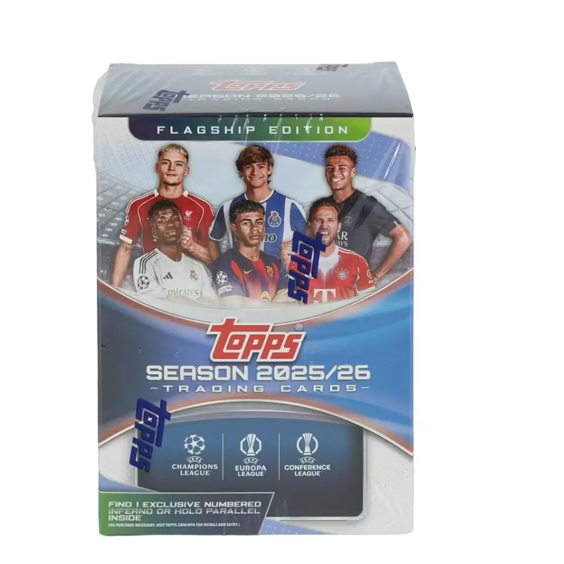 2025/26 Topps UEFA Club Competitions Soccer 7-Pack Blaster Box (7 Packs Per Box, 8 Cards Per Pack)