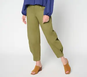 LOGO by Lori Goldstein Regular Color Seam Barrel Leg Jean