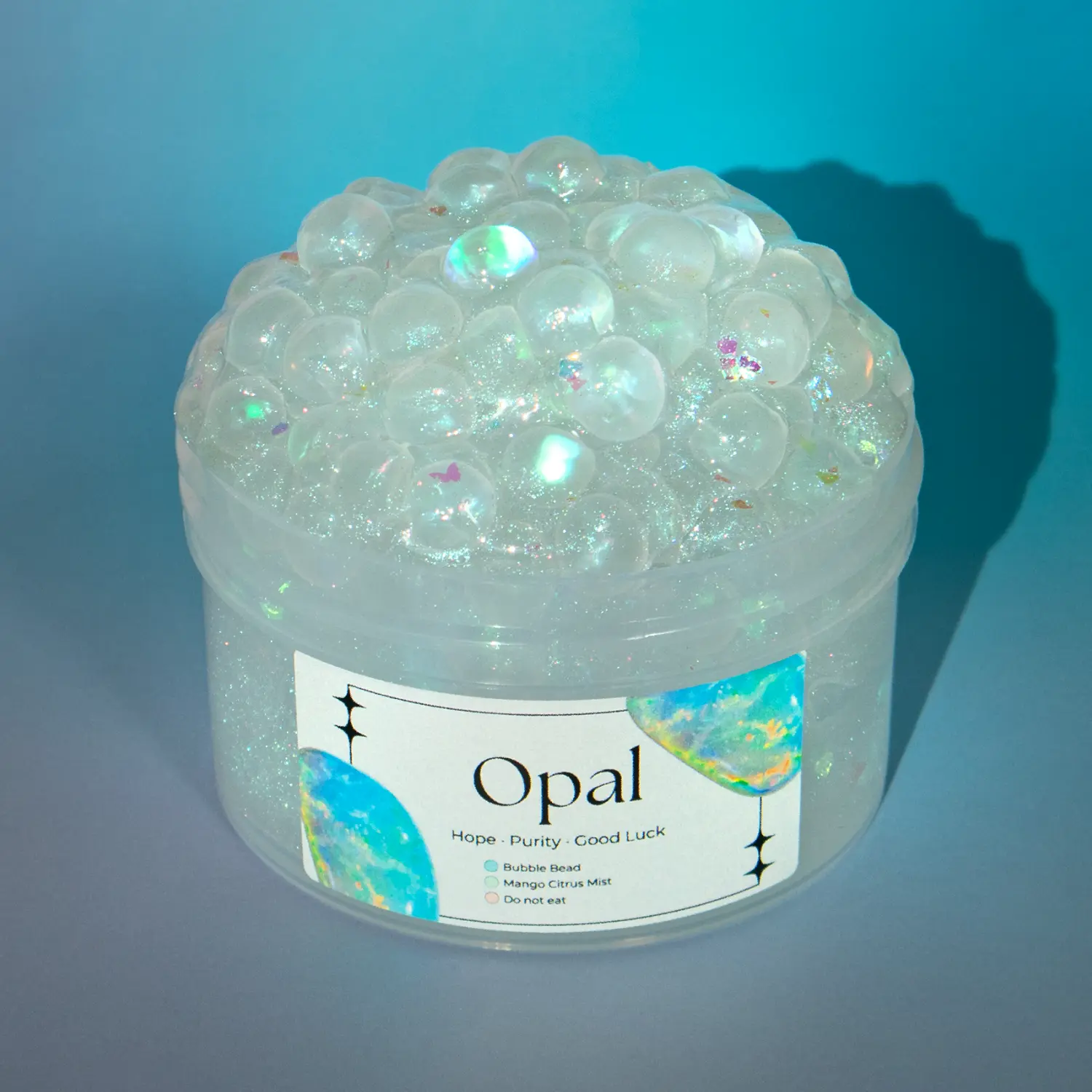 Opal - OG Slimes 7 oz Bubble Bead Slime Opal - OG Slimes 7 oz Bubble Bead Slime
