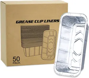 50Pack Drip Pan Compatible for Blackstone Griddles 28 & 36 & 30 & 22 & 17 Inches,  Foil  Drip Pans, Grill  Tray Griddle Accessories