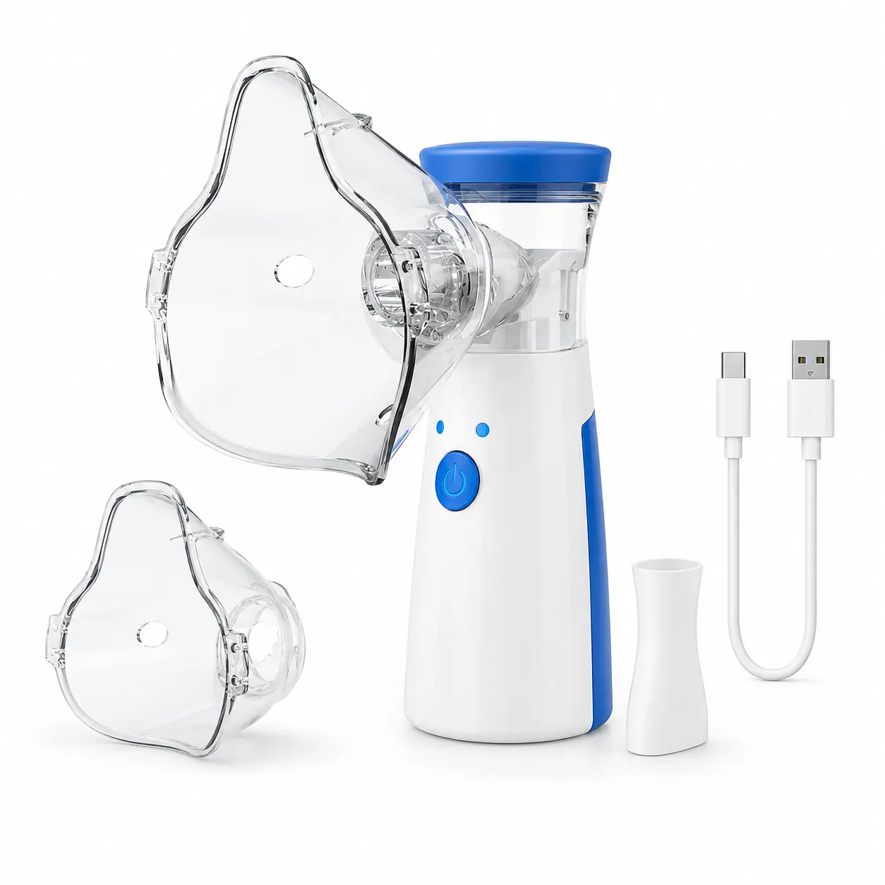 Portable Cool Mist Ultrasonic Humidifier - Fine Mist Mister, USB-C Rechargeable, Noiseless, USB Powered, Refillable Water-Filled, Family-Friendly, Accessory-Included, Mum Gift, Noiseless Humidifier, Usb Powered Humidifier
