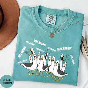 Comfort Colors Custom Seagull Teacher TShirt, Funny Teacher Tee, Personalized Appreciation Gift