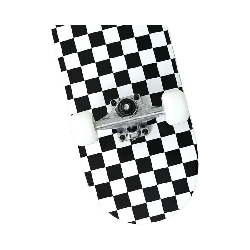 31x8 Inch Skateboard Complete for Beginners,7 Layer Maple Wood Double Kick Concave Skate Boards, Tricks Skateboards for Youths,Beginners,Girls,Boys,Kids,Teens,Adults