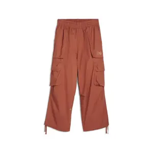 PUMA Womens X Perks And Mini Flight Pants Casual Drawstring - Brown