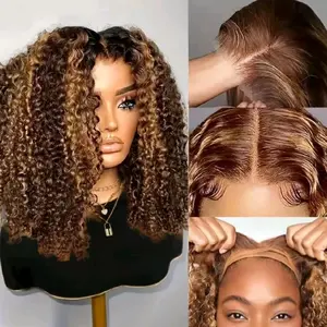 5x5 HD lace closure wig curly human hair 200% density clueless