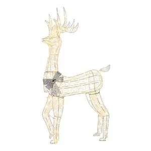 August & Leo 47" LED Jeweled Wrapped Reindeer